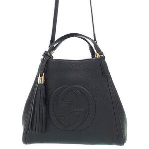 Gucci Soho shoulder bag Leather Tassel Interlocking GG
